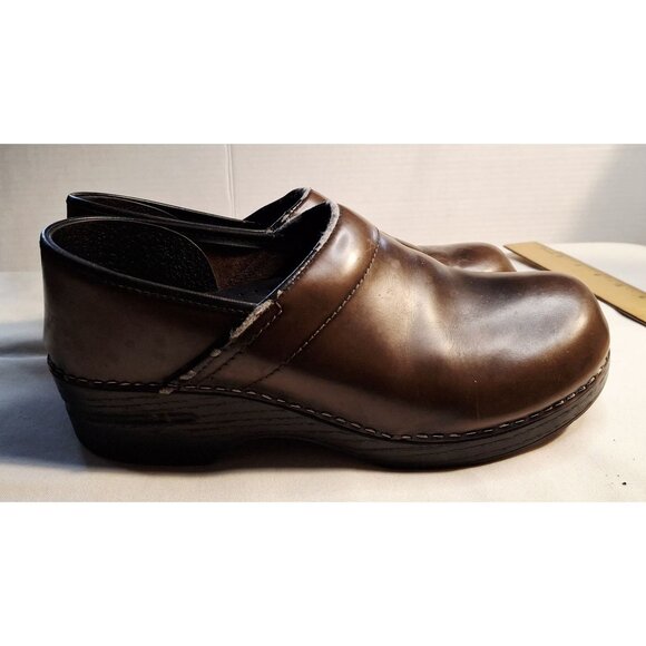 Dansko Professional Clogs Brown Leather Size 40 - Picture 3 of 8